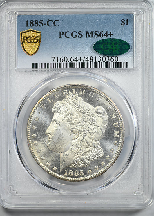 1885-CC Morgan Dollar $1 PCGS MS64+ CAC