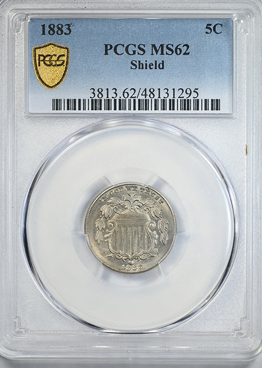 1883 Shield Nickel 5C PCGS MS62