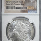 1887 Morgan Dollar $1 NGC MS66+ New York Bank Hoard From U.S. Treasury Bag
