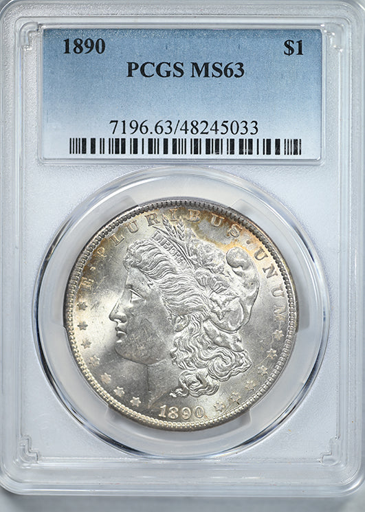 1890 Morgan Dollar $1 PCGS MS63