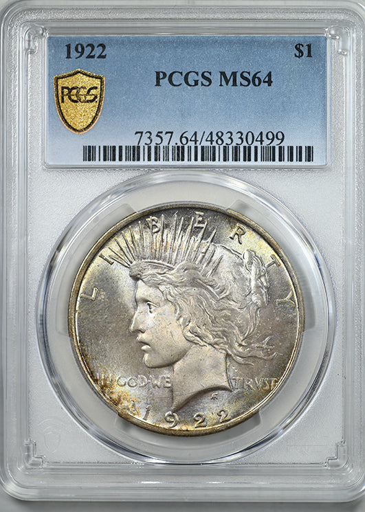 1922 Peace Dollar $1 PCGS MS64