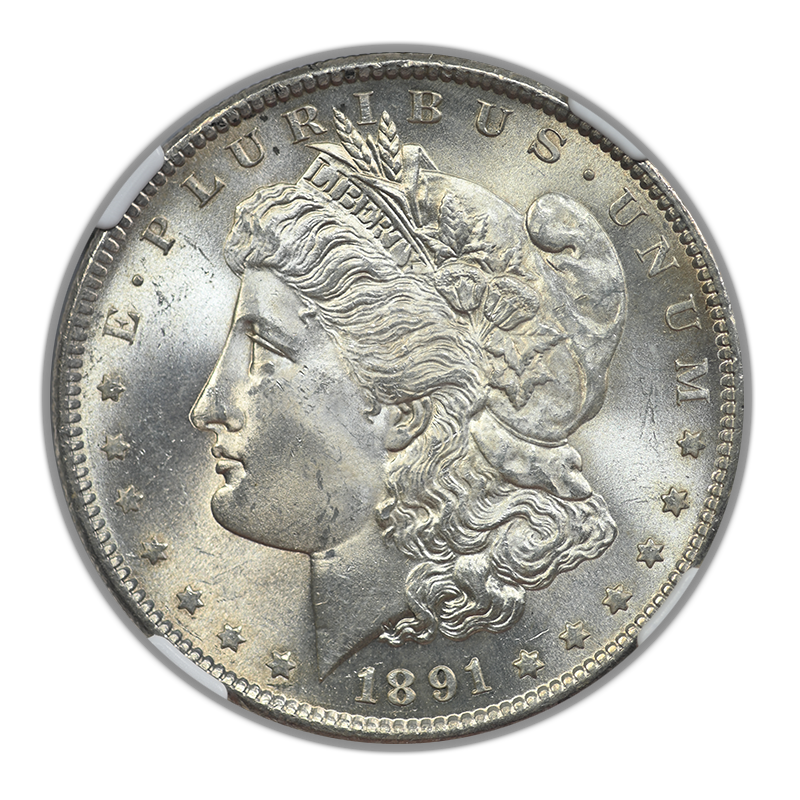 1891-S Morgan Dollar $1 NGC MS64