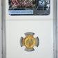 1873 Open 3 Indian Princess Head Gold Dollar G$1 NGC MS61PL - Prooflike Reverse Slab