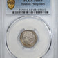 1868 Spanish Philippines 10C Centimos PCGS MS64