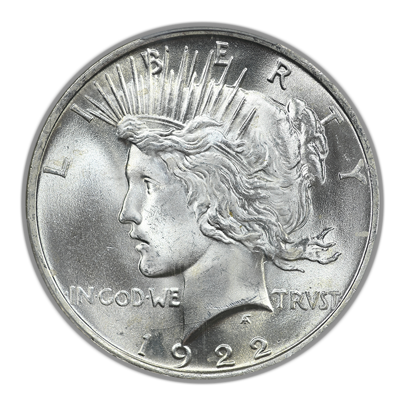 1922 Peace Dollar $1 PCGS MS64 CAC