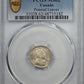 1910 Canada 5C Cents PCGS MS62 - Pointed Leaves