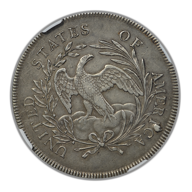 1796 Draped Bust Dollar $1 NGC AU53 Reverse