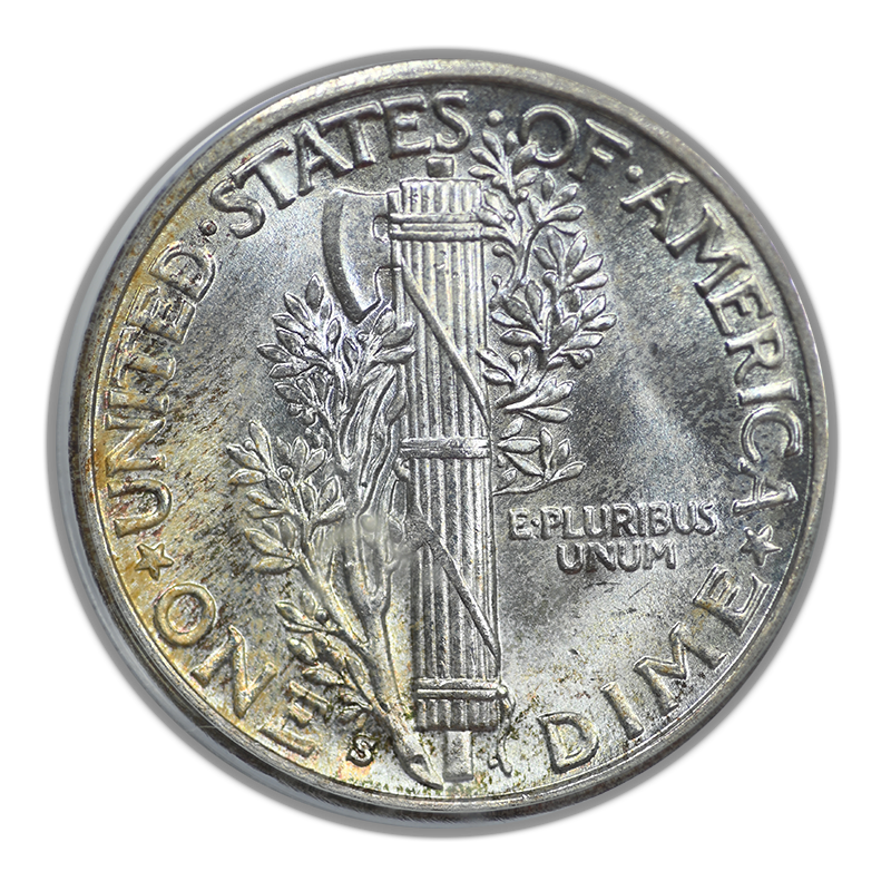 1935-S Mercury Dime 10C PCGS MS66