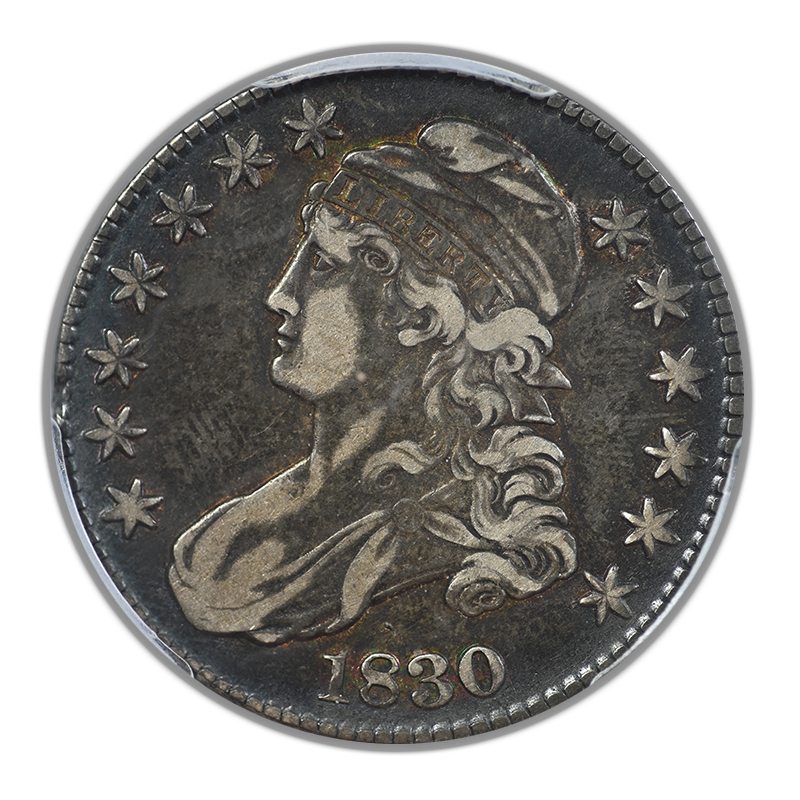 1830 Capped Bust Half Dollar 50C PCGS VF30 - Small 0
