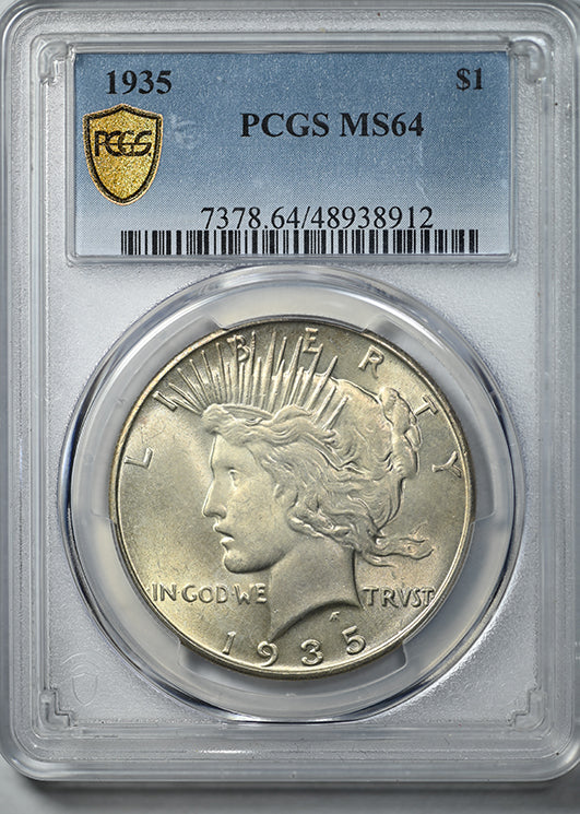 1935 Peace Dollar $1 PCGS MS64