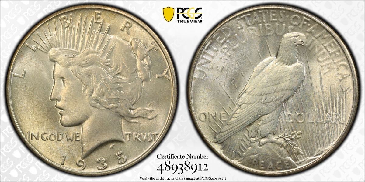 1935 Peace Dollar $1 PCGS MS64