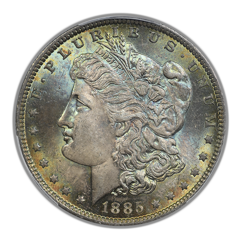 1885-O Morgan Dollar $1 PCGS MS64 CAC - TONED!