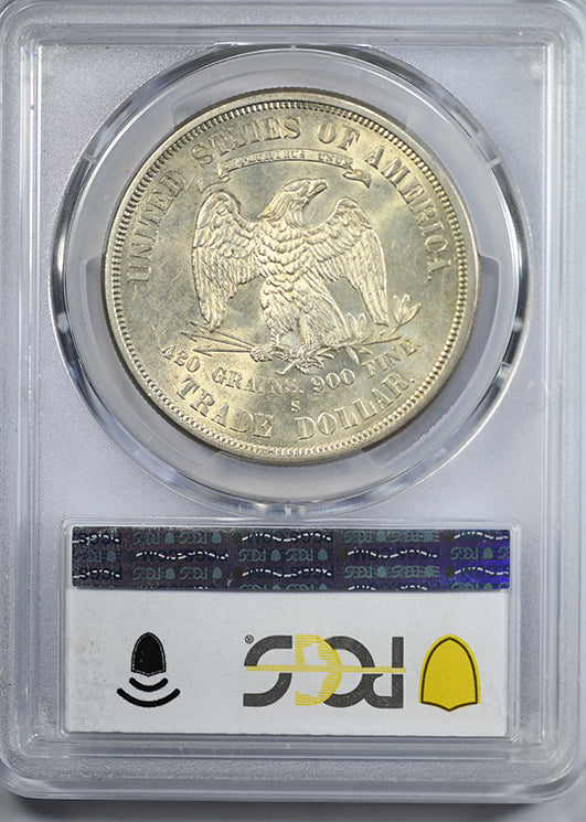 1876-S Trade Dollar T$1 PCGS MS61 Reverse Slab