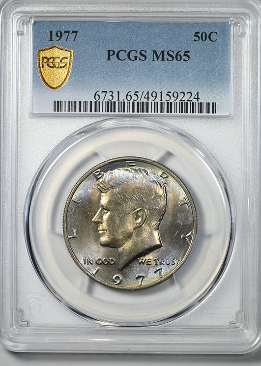 1977 Kennedy Half Dollar 50C PCGS MS65 - TONED!