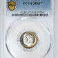 1964 Roosevelt Dime 10C PCGS MS67 - TONED! Obverse Slab