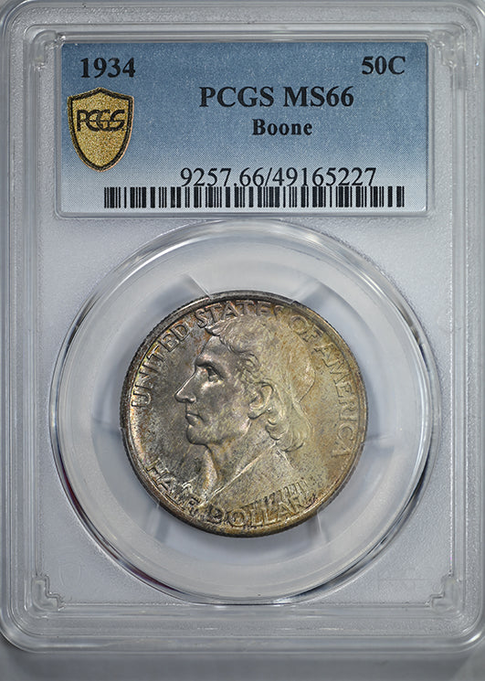 1934 Boone Classic Commemorative Half Dollar 50C PCGS MS66