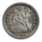 1857 Liberty Seated Dime 10C PCGS MS65