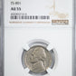 1939 Double Die Reverse Jefferson Nickel 5C NGC AU55 - DDR Reverse of 40 FS-801