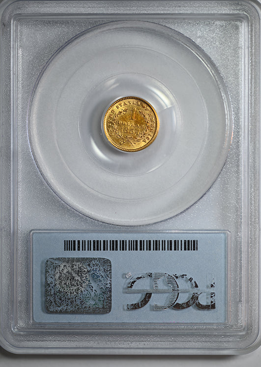 1854 Type 1 Liberty Head Gold Dollar G$1 PCGS AU58