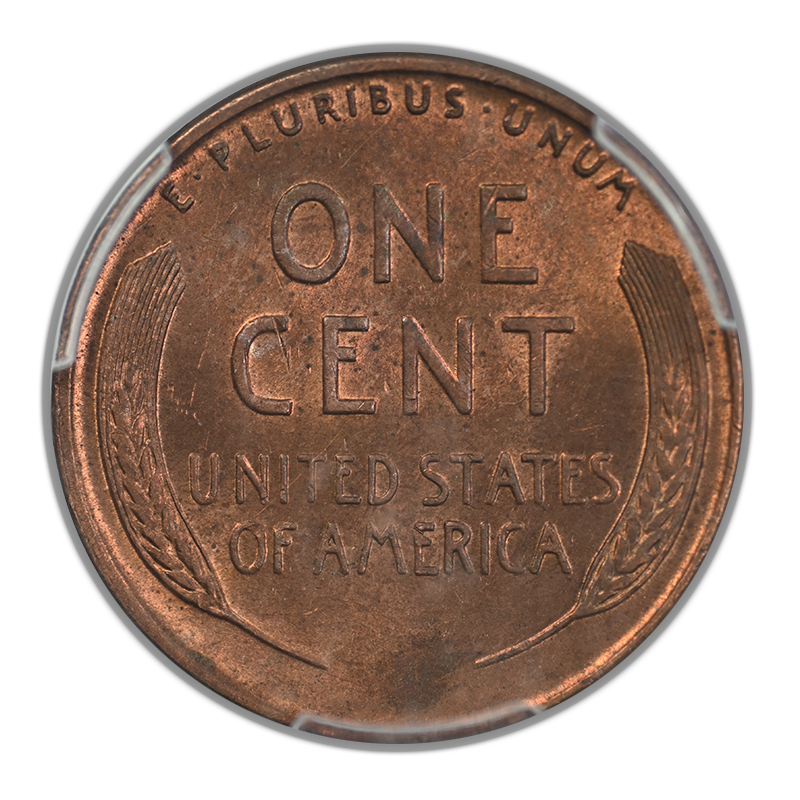 1944-D/S Lincoln Wheat Cent 1C PCGS MS63RB