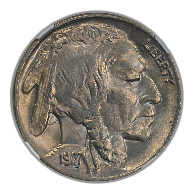 1927 Buffalo Nickel 5C NGC MS66