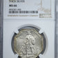 1925 Norse American Centennial Silver Medal NGC MS66 Thick Planchet