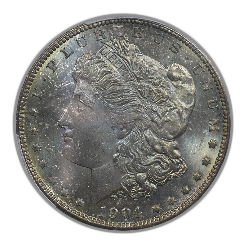 1904-O Morgan Dollar $1 PCGS MS65 - TONED!