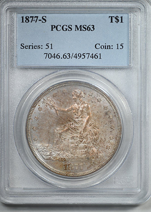 1877-S Trade Dollar T$1 PCGS MS63