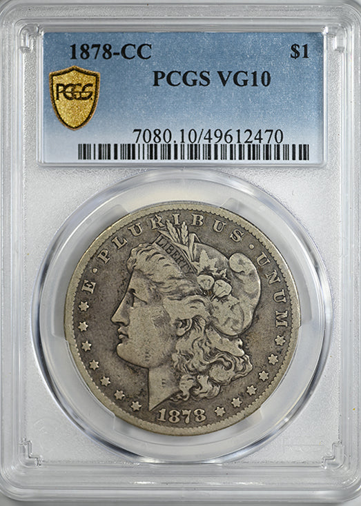 1878-CC Morgan Dollar $1 PCGS VG10