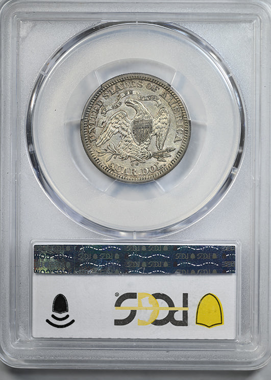 1876-CC Liberty Seated Quarter 25C PCGS AU50