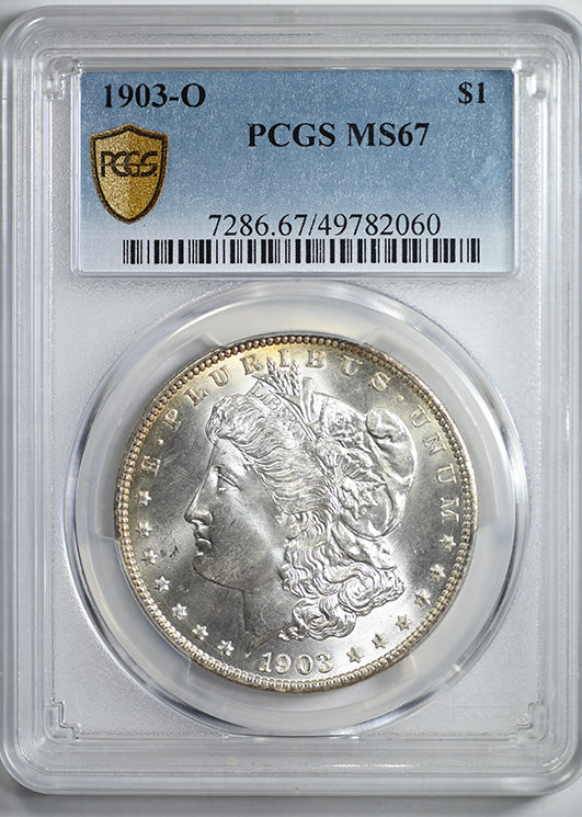 1903-O Morgan Dollar $1 PCGS MS67