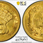 1854 Indian Princess Gold Three Dollar Piece $3 PCGS AU55 CAC Trueview