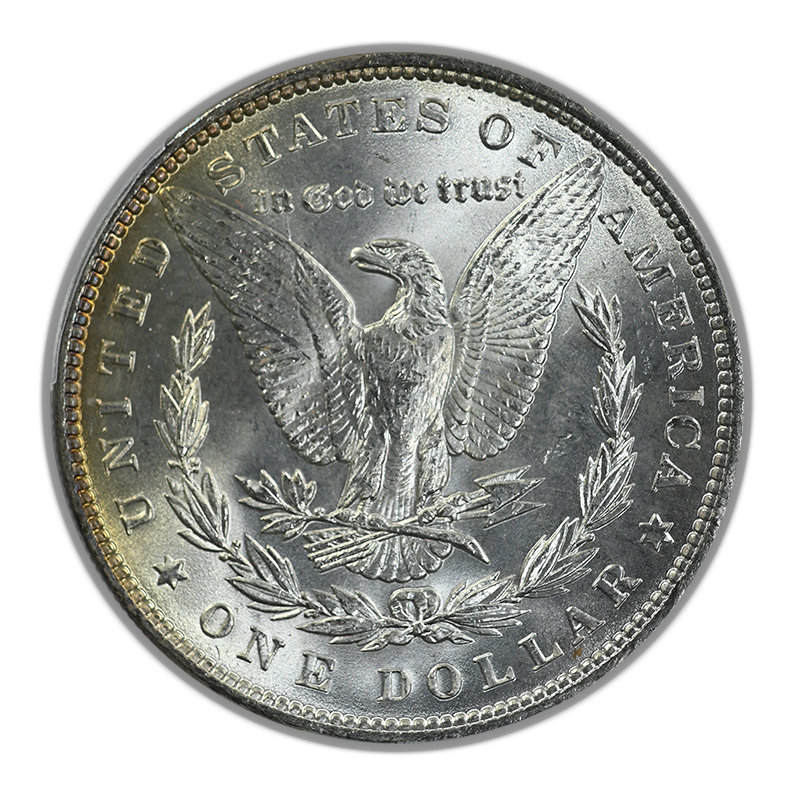 1886 Morgan Dollar $1 PCGS MS66+ Reverse