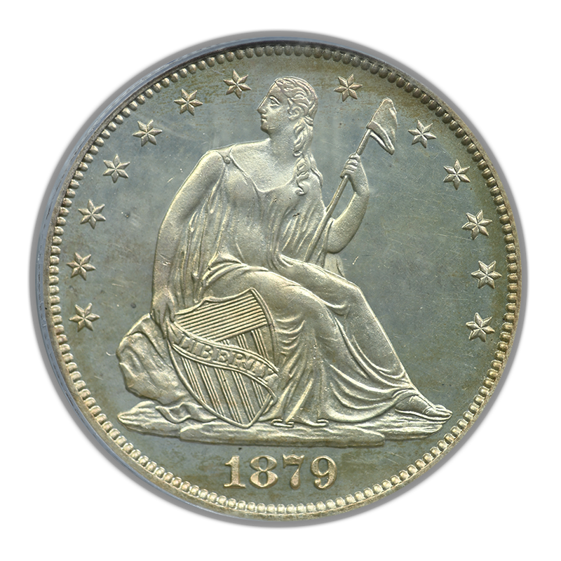 1879 Proof Liberty Seated Half Dollar 50C PCGS PR64CAM Cameo