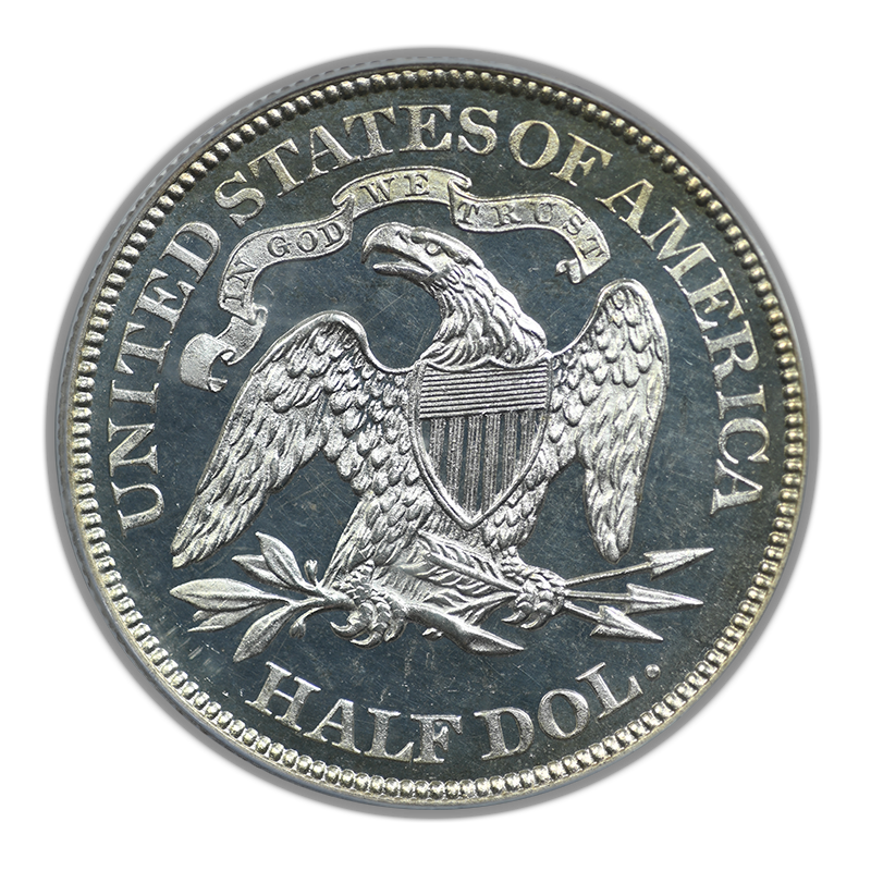 1879 Proof Liberty Seated Half Dollar 50C PCGS PR64CAM Cameo