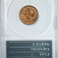 1909-S Indian Head Cent 1C PCGS Rattler MS64RB CAC Reverse Slab