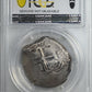 1739-P M Bolivia 8R Reales PCGS Genuine Saltwater Damage VF Details - Calico-1577 26.41g - S.P. Rutherford