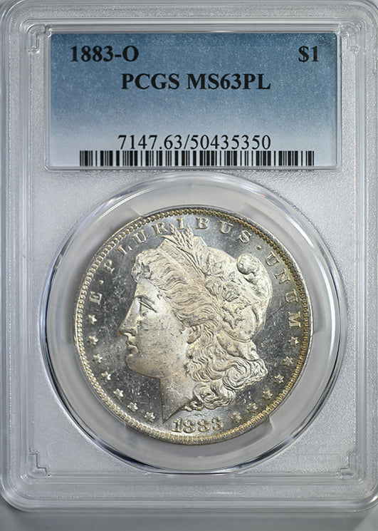 1883-O Morgan Dollar $1 PCGS MS63PL - Prooflike