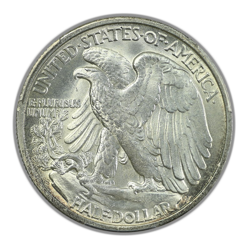 1946-S Walking Liberty Half Dollar 50C PCGS MS65+