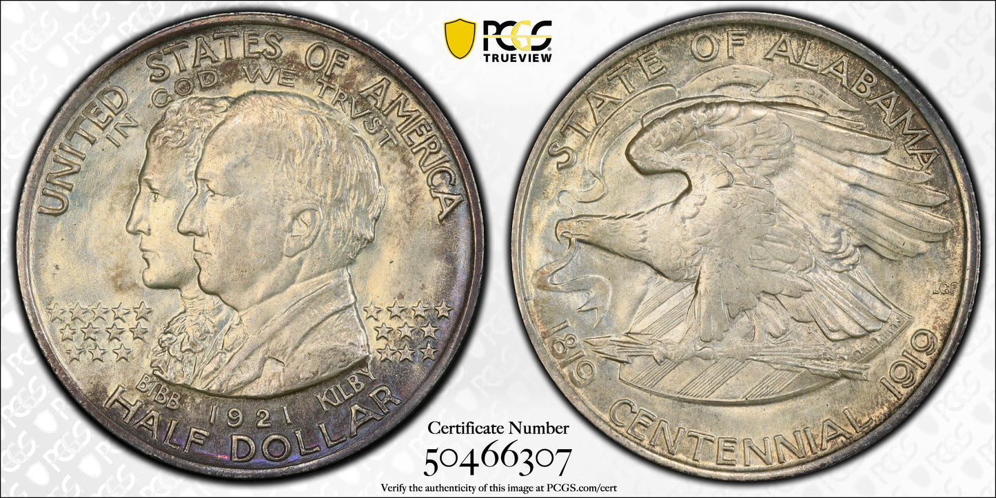 1921 Alabama Classic Commemorative Half Dollar 50C PCGS MS65+