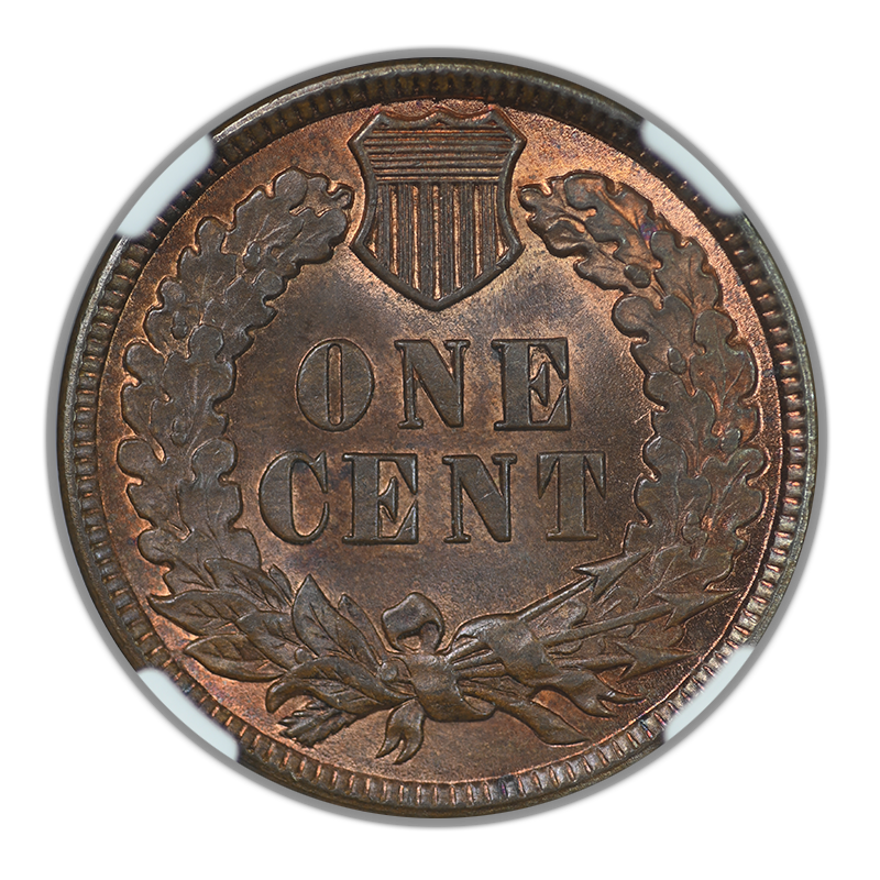 1889 Indian Head Cent 1C NGC MS65+ CAC