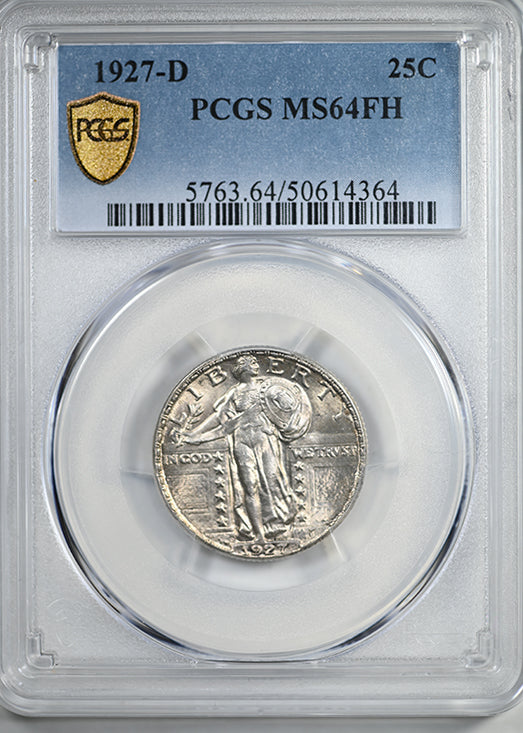 1927-D Standing Liberty Quarter 25C PCGS MS64FH - Full Head