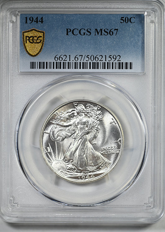 1944 Walking Liberty Half Dollar 50C PCGS MS67