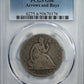1853 Liberty Seated Half Dollar 50C PCGS G06 - Arrows & Rays