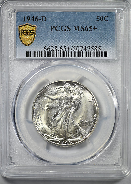 1946-D Walking Liberty Half Dollar 50C PCGS MS65+