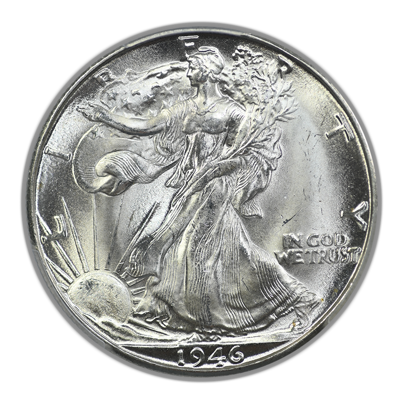1946-D Walking Liberty Half Dollar 50C PCGS MS65+