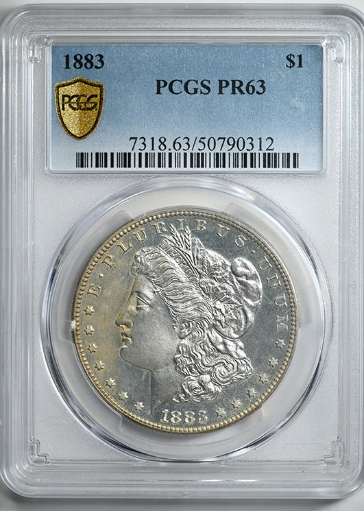 1883 Proof Morgan Dollar $1 PCGS PR63