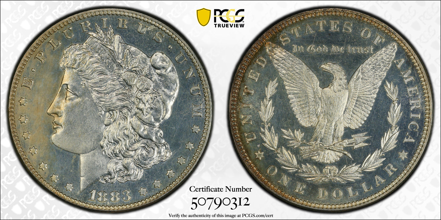 1883 Proof Morgan Dollar $1 PCGS PR63