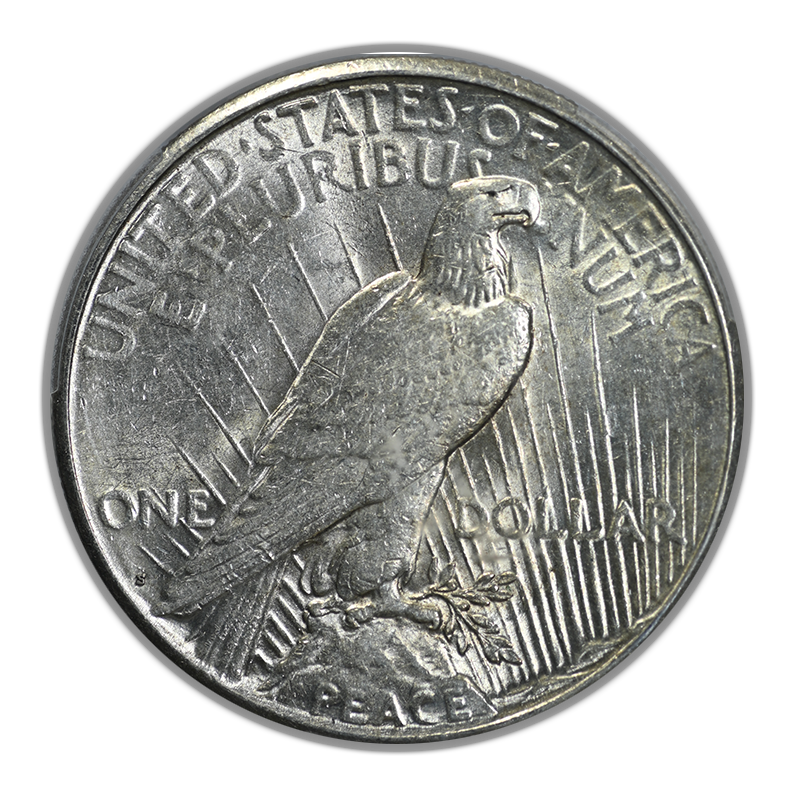 1924-S Peace Dollar $1 PCGS AU58