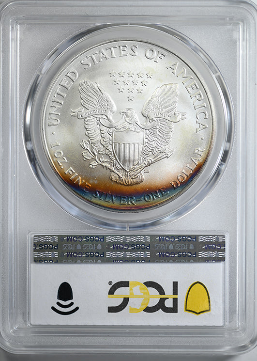 2003 American Silver Eagle $1 PCGS MS68 - TONED!